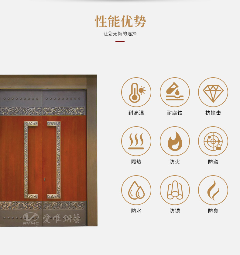 愛(ài)唯銅門-入戶銅門